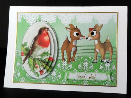 Rudolph with His Girl Friend, and Robin Pyramids by Ulla Skraedderdal