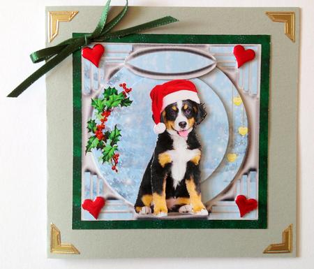 Xmas Doggy by Ulla Skraedderdal