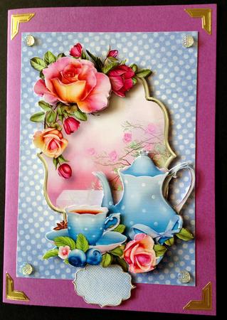 Time for Tea with Romantica Roses by Ulla Skraedderdal