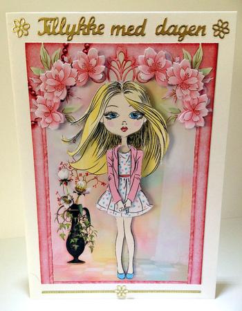 Teen Fashionista! Sweet Blondie Decoupage by Ulla Skraedderdal