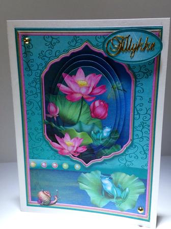 Water Garden Card Front by Ulla Skraedderdal
