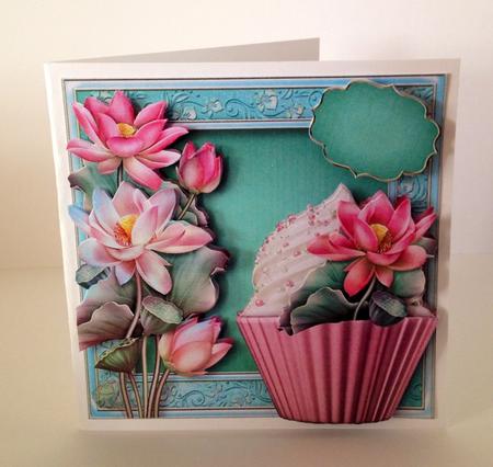 Lovely Lotus Cupcake Mini Kit by Ulla Skraedderdal