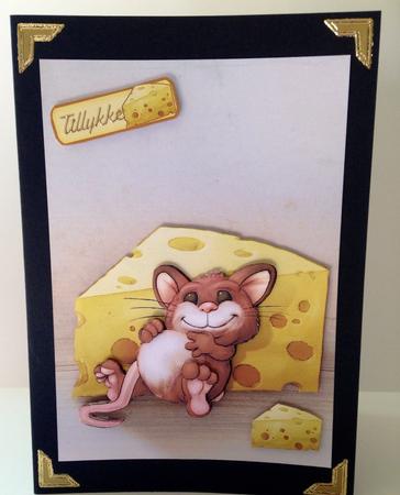 Too Much Cheese Mouse by Ulla Skraedderdal