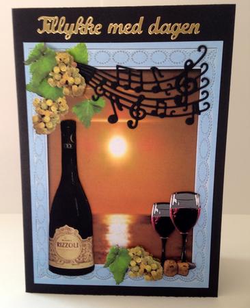 Time to Relax with a Good Wine and Sunset  by Ulla Skraedderdal