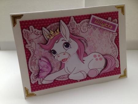 Gorgeous Fantasy Lilac Pony by Ulla Skraedderdal