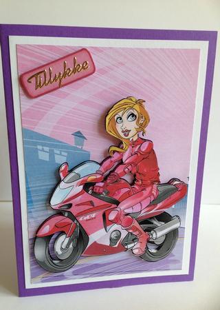 Biker Chick Pink by Ulla Skraedderdal