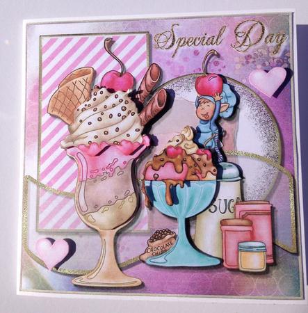 Sugar High Card Topper 1 by Ulla Skraedderdal