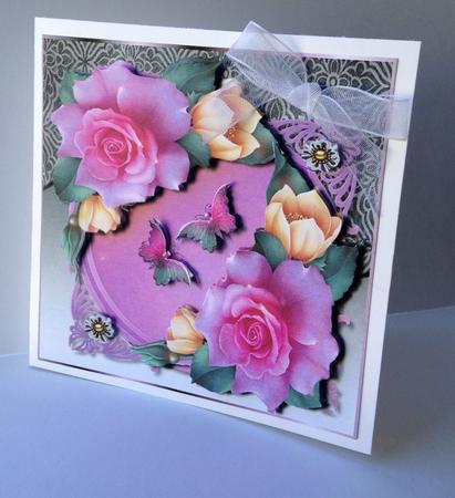 Roses & Butterfly Beauty by Ulla Skraedderdal
