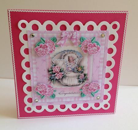 Vintage New Baby Girl by Ulla Skraedderdal