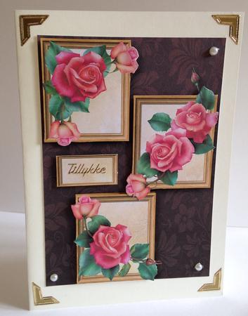 Downton Roses Frame Trio by Ulla Skraedderdal
