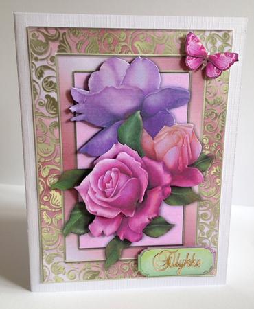 Gorgeous Lilac & Pink Flower Bunch by Ulla Skraedderdal