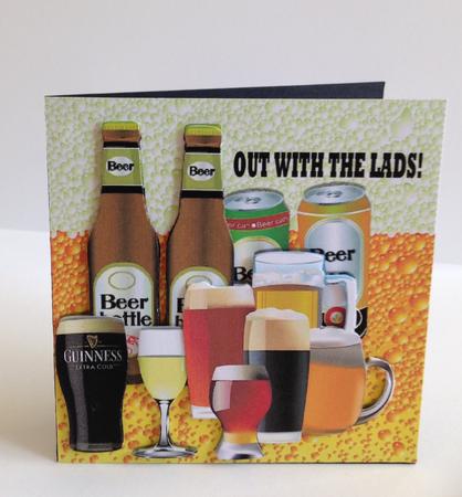 Out with Lads! Beer Time and Partying 8x8 Mini Kit by Ulla Skraedderdal