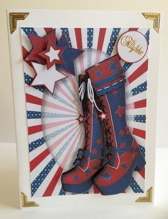 Beautiful Boots - Stunning Stars A5 by Ulla Skraedderdal
