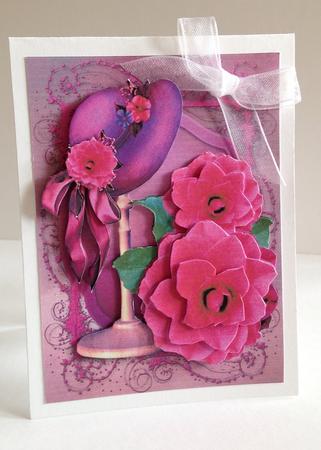 Cornwall Camellia and Vintage Hat by Ulla Skraedderdal