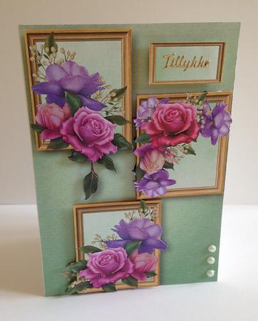 Beautiful Belle Roses Frame Trio by Ulla Skraedderdal