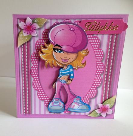 8x8 Mini Kit Miss Modern Girl by Ulla Skraedderdal