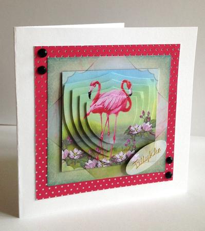Pretty Flamingos by Ulla Skraedderdal
