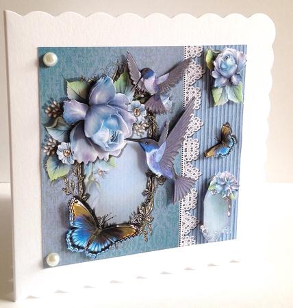 Birds and Butterflies 1 Quick Card Topper by Ulla Skraedderdal