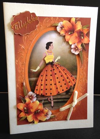 Fabulous Fifties with Orange Lilies by Ulla Skraedderdal