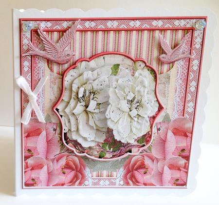 Cardtopper White Love 346 by Ulla Skraedderdal