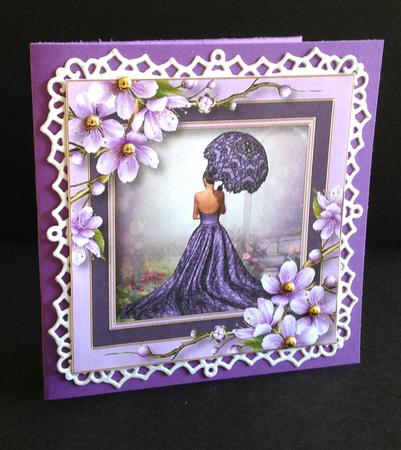 A Beautiful Spring Evening 8x8 Quick Topper by Ulla Skraedderdal