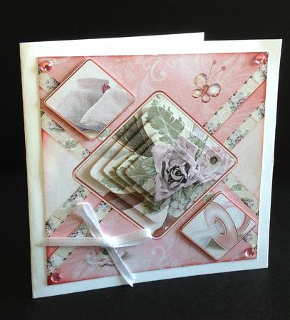Cardtopper 100% Baby Girl 366 by Ulla Skraedderdal