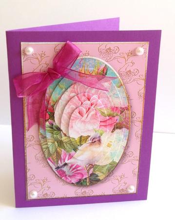 Beautiful Vintage Flowers & Bird Mini Kit by Ulla Skraedderdal