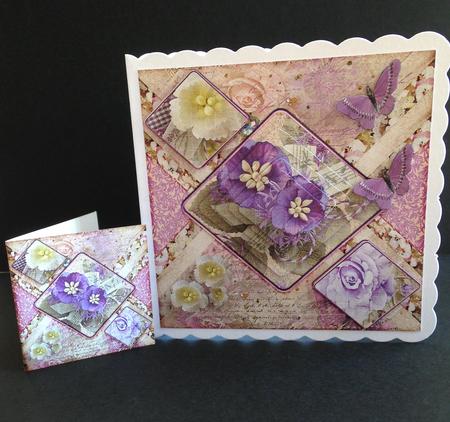 Cardtopper a Flower for You 367 by Ulla Skraedderdal