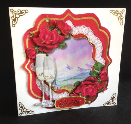Special Wishes with Celebration Roses  by Ulla Skraedderdal