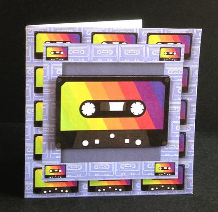Retro Cassette 8x8 Quick Topper by Ulla Skraedderdal