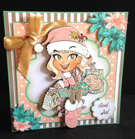Christmas Shopping! Card Front Kit by Ulla Skraedderdal