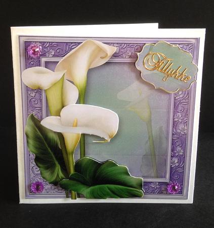 Pure Calla Lilies 8x8 Quick Topper by Ulla Skraedderdal