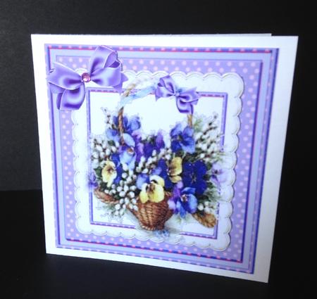 Beautiful Basket of Pansy's  by Ulla Skraedderdal