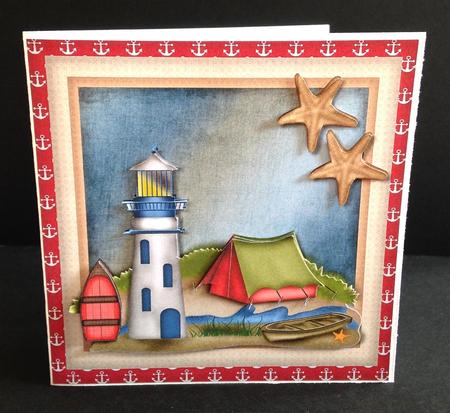 Male Card Lighthouse 2 by Ulla Skraedderdal