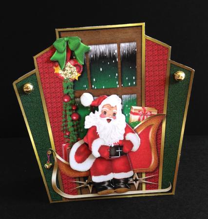 Busy Santa Topper by Ulla Skraedderdal