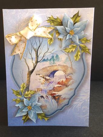 Snowy Lake District Bridge - A5 Topper by Ulla Skraedderdal