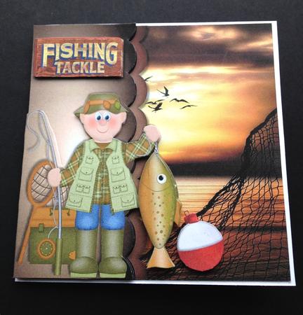 Male Card Fishing Tackle by Ulla Skraedderdal