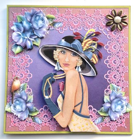 Stunning Flapper Lady No 15 Mini Kit by Ulla Skraedderdal