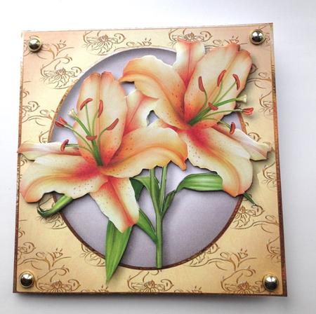 Beautiful Peach Lilies by Ulla Skraedderdal
