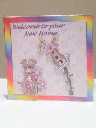New Home Quick Card Front and Decoupage by Valerie De Sousa