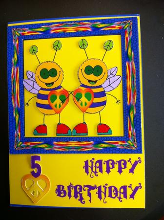 Happy Peace Bugs by Valerie De Sousa