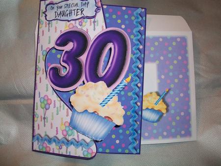 Open Front Card Kit - 30th Birthday by Val Goodman