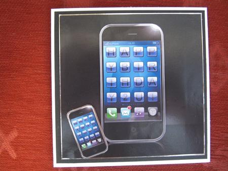 Smart Phone Quick Card with 3D Decoupage by Valerie Baker