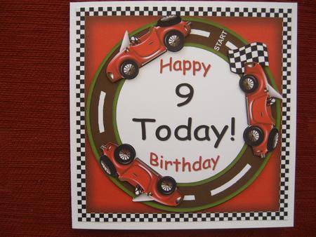Red Racing Car 9 Today Decoupage 3D Ring Sheet Featured Gallery Photo
