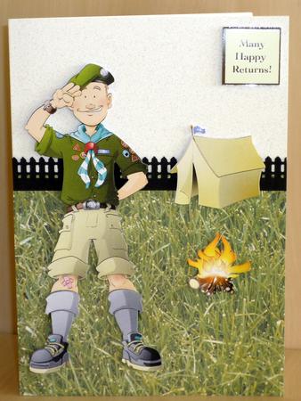 Cub/scout Dude Decoupage Sheet. by VALERIE BOYLE