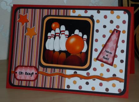 10 Pin Bowling Kit with 3D Decoupage by VALERIE BOYLE