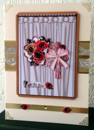 Russet Roses on a Scallop by VALERIE BOYLE