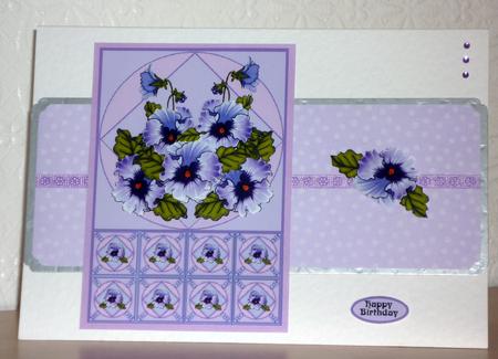 Purple Pansies by VALERIE BOYLE