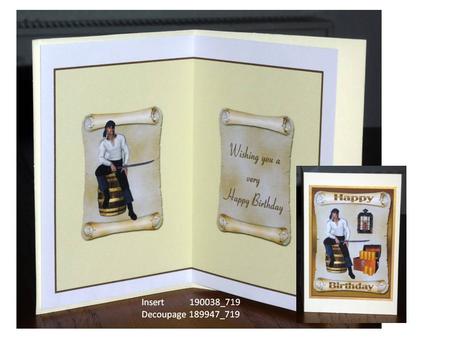 Male Cardmaking Insert by VALERIE BOYLE