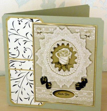 Vintage Lace Rose by VALERIE BOYLE